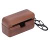 Wooden Case for AZ80 Prevent Falls Bumps Fine Polished Wood Protector Charging Case for Bluetooth Earbuds