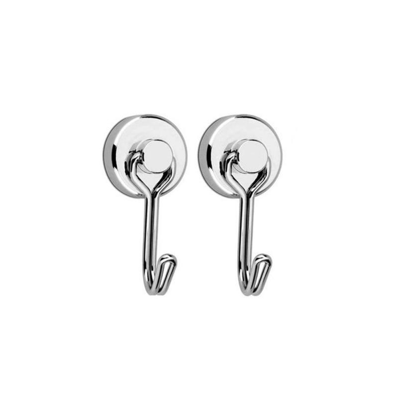 Сверхпрочный магнитный крючок Многоцелевой крючок с сильными неодимовыми магнитами Для дома, кухни, холодильника, гриля, держатель для ключей, чашек, венков