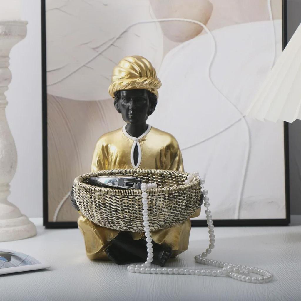 Украшения из смолы в стиле ретро на Ближнем Востоке - креативный африканский черный декор для гостиной