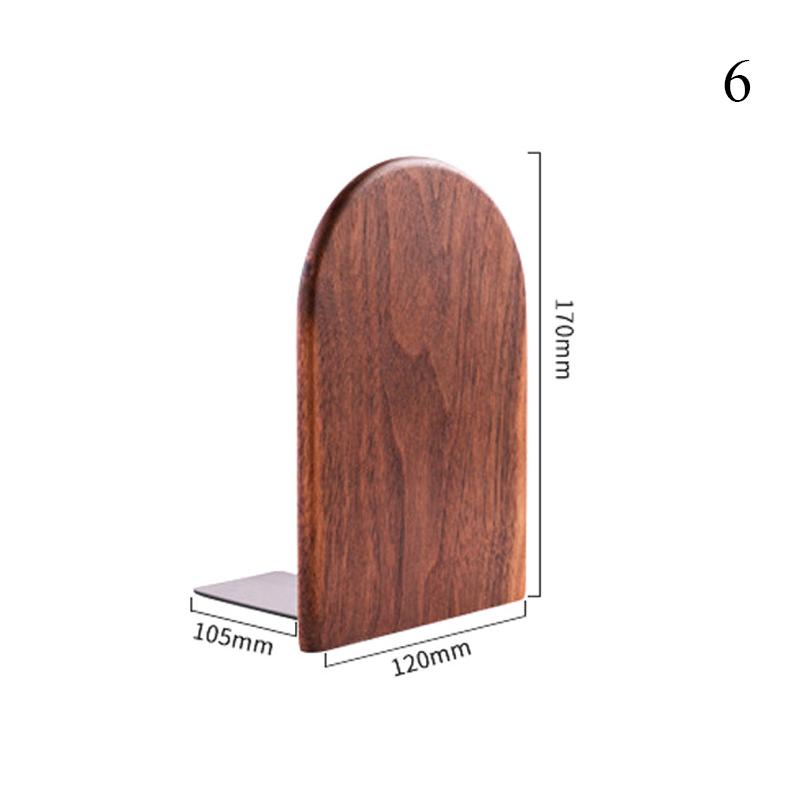 Nature Wooden Bookends Desktop Bookshelf Desk Organizer Office Home Book Accessories Storage Book Holder Wood Book Ends