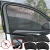 2PCS Car Sunshade Curtains Universal Side Window Shades SUV Curtains Protection Repellent Mosquito Mesh Net Sunshade Accessories