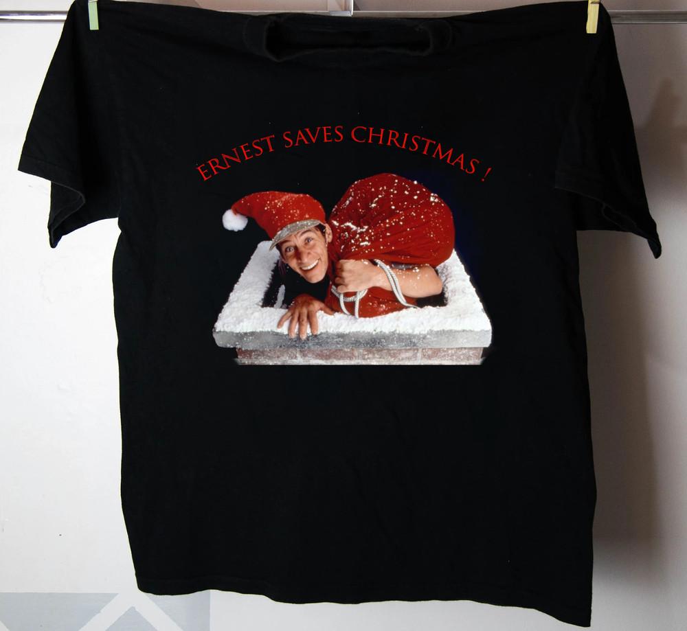 New Ernest Saves Christmas Jim Varney Shirt Black Unisex S-5XL 1H0459 Unisex T-Shirt