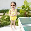 Korean Style Cartoon Cute Girls' Quick-Dry One-Piece Swimsuit for Kids