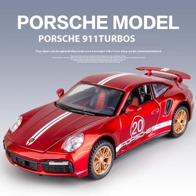 Моделирование 1:32 Porsche 911 Turbo S Легкосплавная Гоночная Машинка Металлическая Литая Модель Детская Игрушка Подарок для Детей Подарок на День Рождения Для Мальчиков