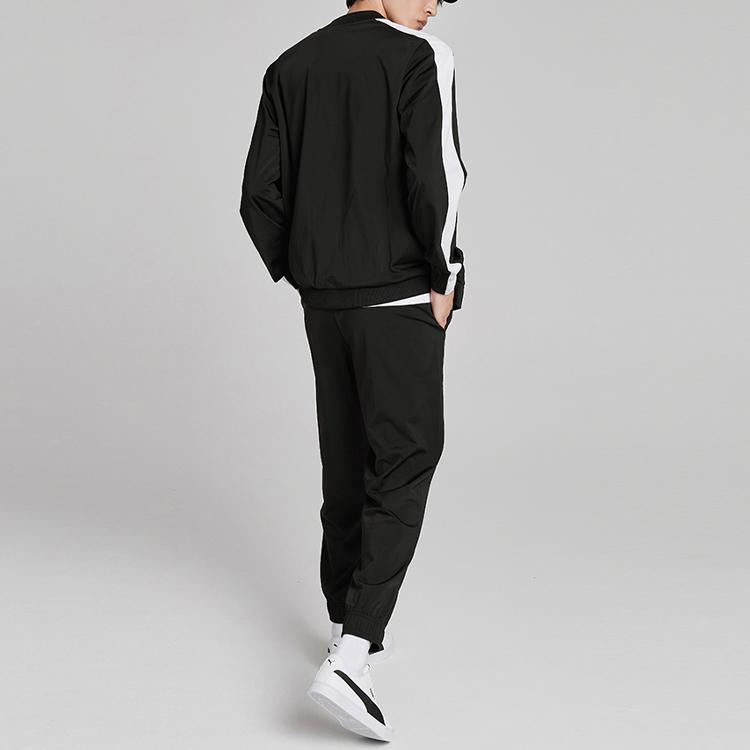 Puma Бейсбольная куртка и брюки в цветном стиле для мужчин, комплект для активного отдыха, черный 847726-01