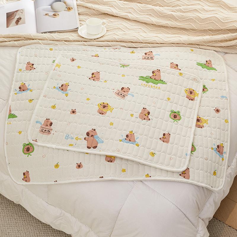 Премиальный трикотажный хлопковый пятислойный непромокаемый и нескользящий коврик для детской коляски, впитывающий и водонепроницаемый для ухода за больными