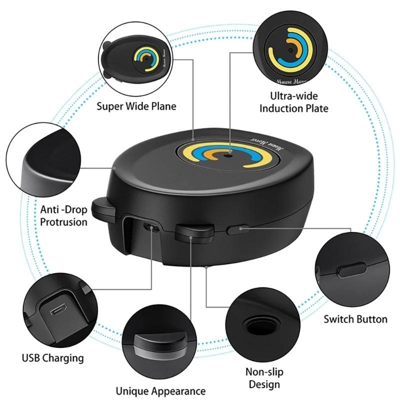 Компьютерная виртуальная мышь-передвижитель Jiggler Mouse, автоматическое сохранение экрана ПК, активный шейкер Wiggler с приводом, бесплатный USB-кабель
