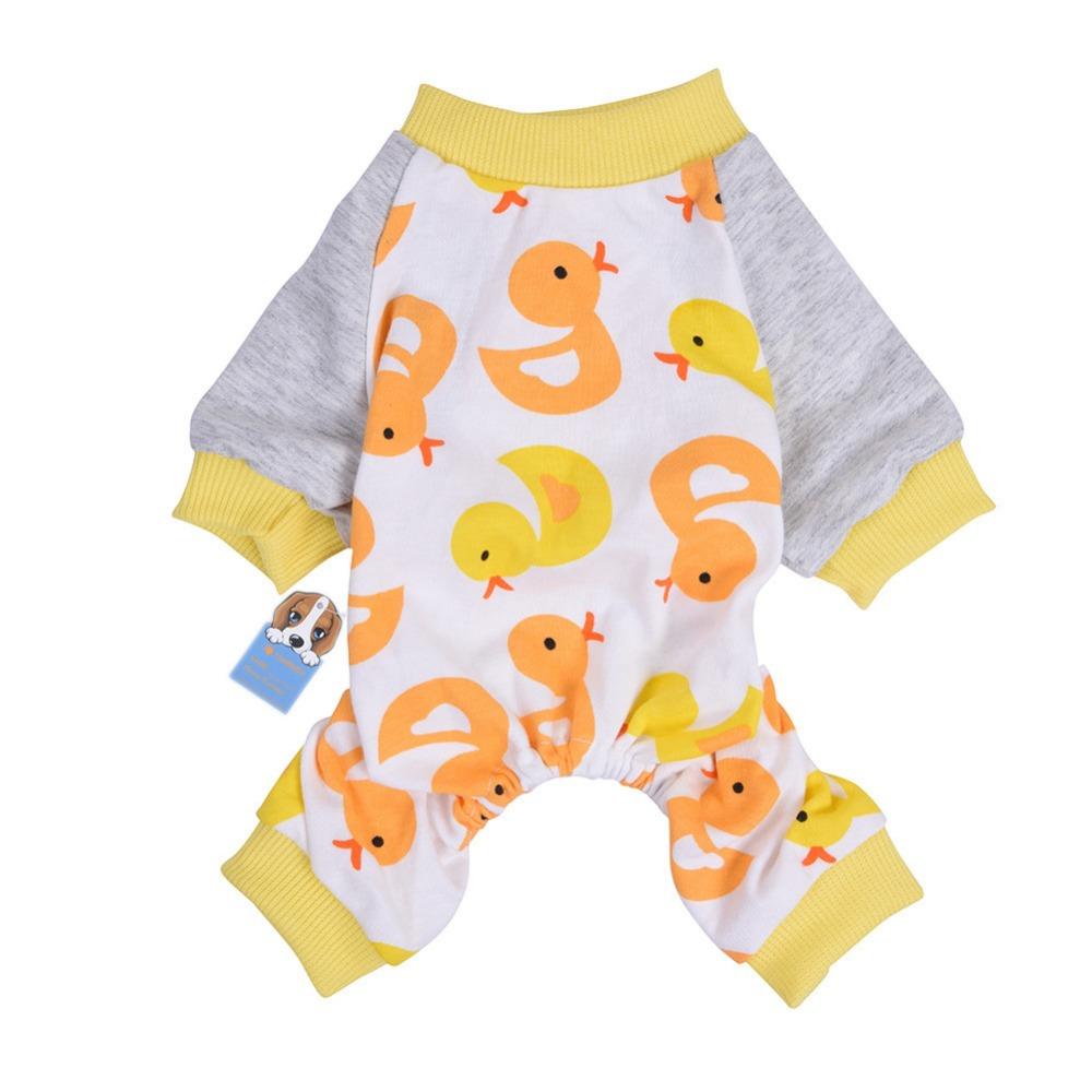 Одежда для питомцев пижама эластичная моющаяся износостойкая хлопковая пижама одежда для собак щенок дома