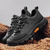 Genuine Leather Men's Sports Shoes Trendy Quality and Comfortable Style Outdoor Leisure Walking Daily Hiking Youth Adult Shoes