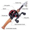 SOUGAYILANG Рыболовный спиннинг, набор удилищ с спиннинговой катушкой, катушка для заброса наживки, удочка, леска, приманка, рыболовные инструменты