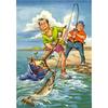 Полный 5D Diy Алмазная картина Человек Рыбалка Алмазная вышивка Полный вышивка крестом Домашний декор Подарок ручной работы