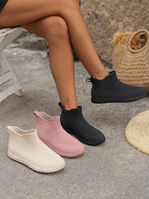 Модные мужские/женские модные университетские резиновые сапоги и резиновые туфли, и популярные противоскользящие пластиковые утолщенные рабочие резиновые сапоги