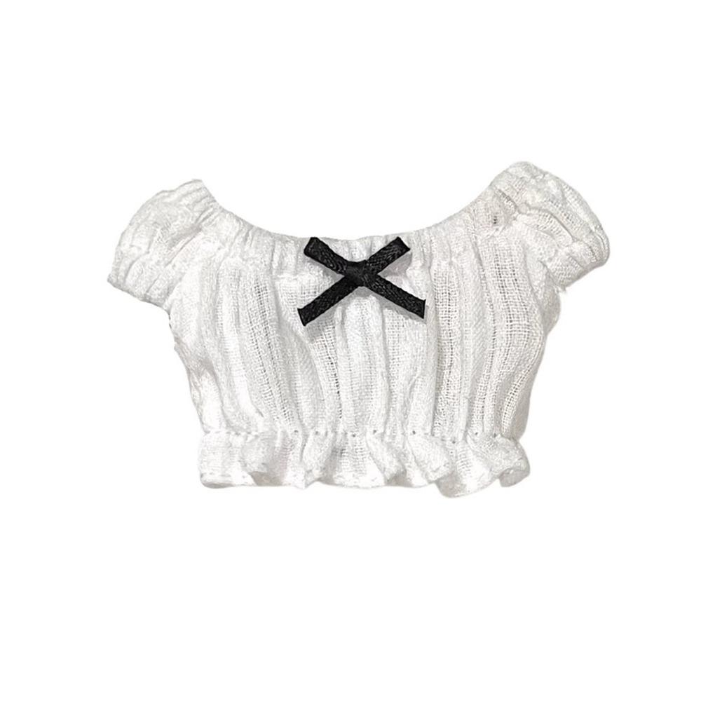 Повседневная одежда Милая Джинсовая юбка с разрезом Ручная работа Модные Топы с бантом Одежда Игрушки для детей Аксессуары для DIY для кукол Blythe ob24