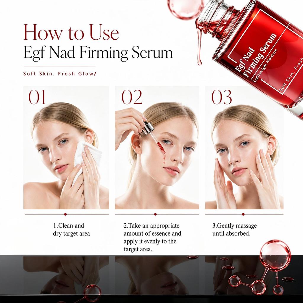 NAD+ Firming Serum Anti-Wrinkle Lifting Elasticity Pore Tightening Facial Skincare Essence 30ml