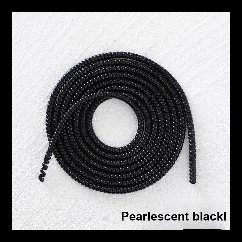 Монохромный кабель для защиты данных Spring Flat Fruit Android Headphone Cable Protection Rope