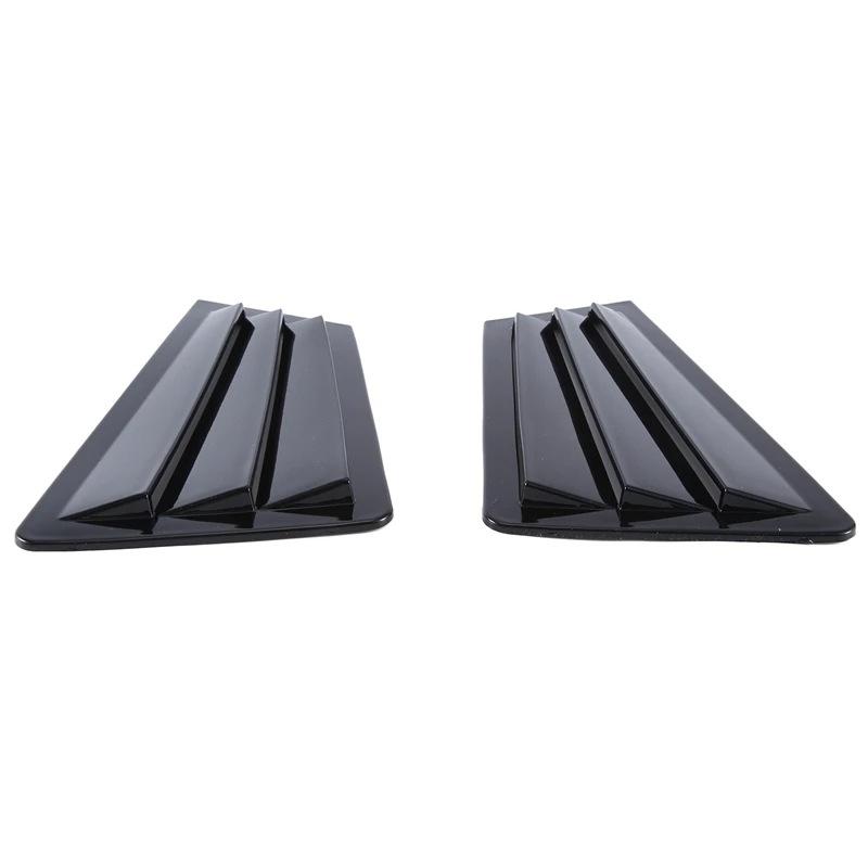 Rear Window Decorative Louvers for 2003-2007 Mazda 3 - Black Triangle Design