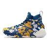 Anta KT4 Томпсон, Домашние кроссовки Warriors, Нескользящие, Легкие, Высокие, Для баскетбола, Мужские, Сине-желтые 11911101-15