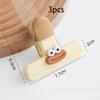 3pcs Creative Face Bag Sealing Clip Food Snack Clip Kitchen Tools Decorative Small Clip Refrigerator Plastic Food Bag Storage