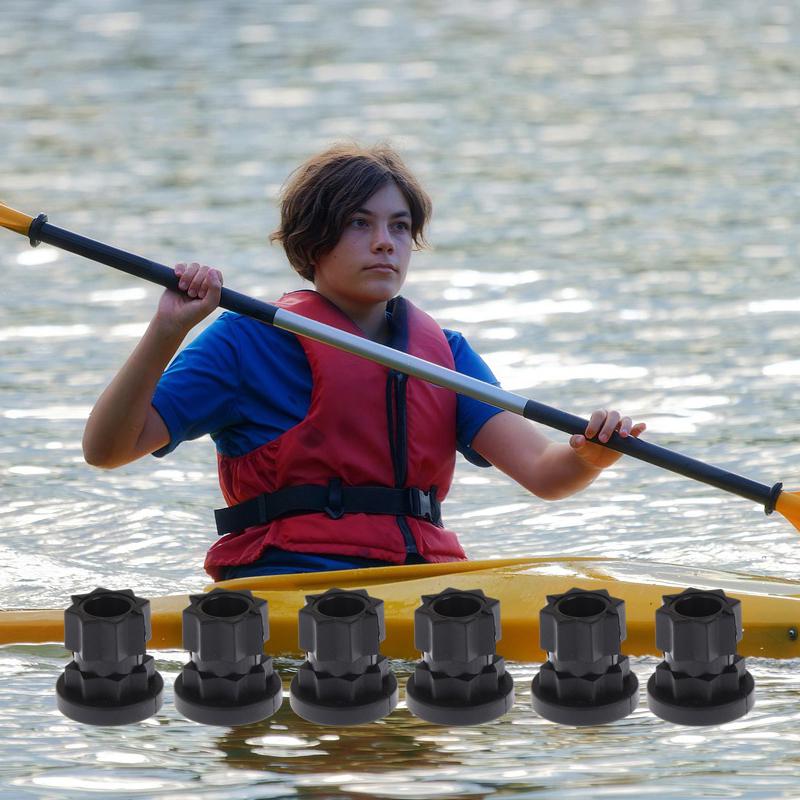 2/4/6Pcs Nylon Rail Adapter Track Mounting Base Track Gear Adapter Kayak Track Mount For Kayak Boat Angler Fishing Rod