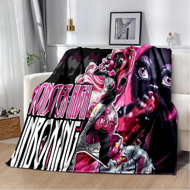 3D одеяло с героями мультфильмов Monster High, мягкое одеяло для дома, спальни, кровати, дивана, пикника, путешествия, офиса, отдыха, одеяло, детское одеяло