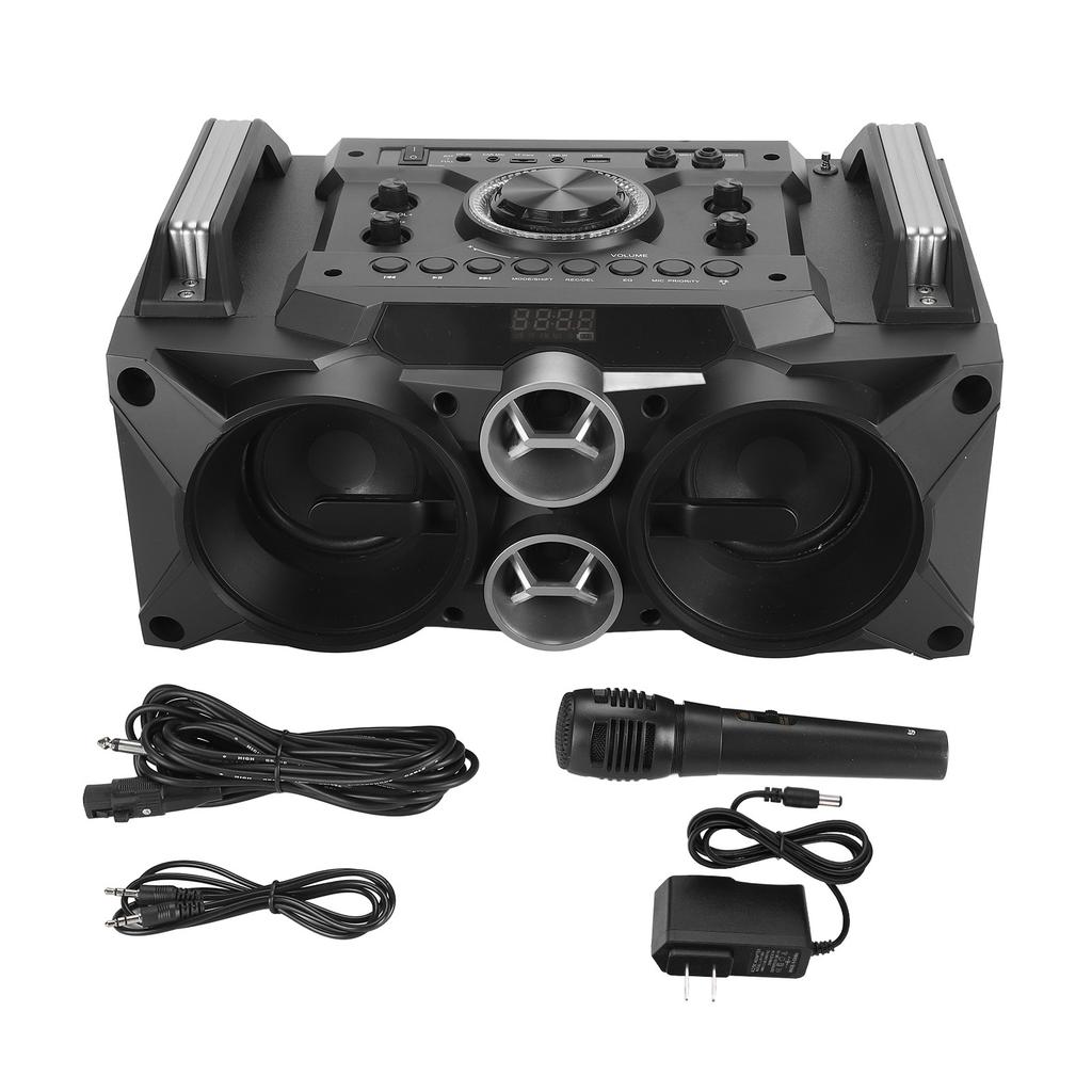 Bluetooth Speaker FM USB Memory Card Playback HiFi Portable Bluetooth Speaker with Microphone for