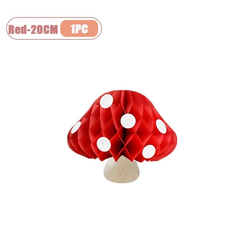 Mushroom Honeycomb Ball Ornament Hangable Decoration For Party Wedding Easter Christmas Home Nursery And Festive Scene Decor