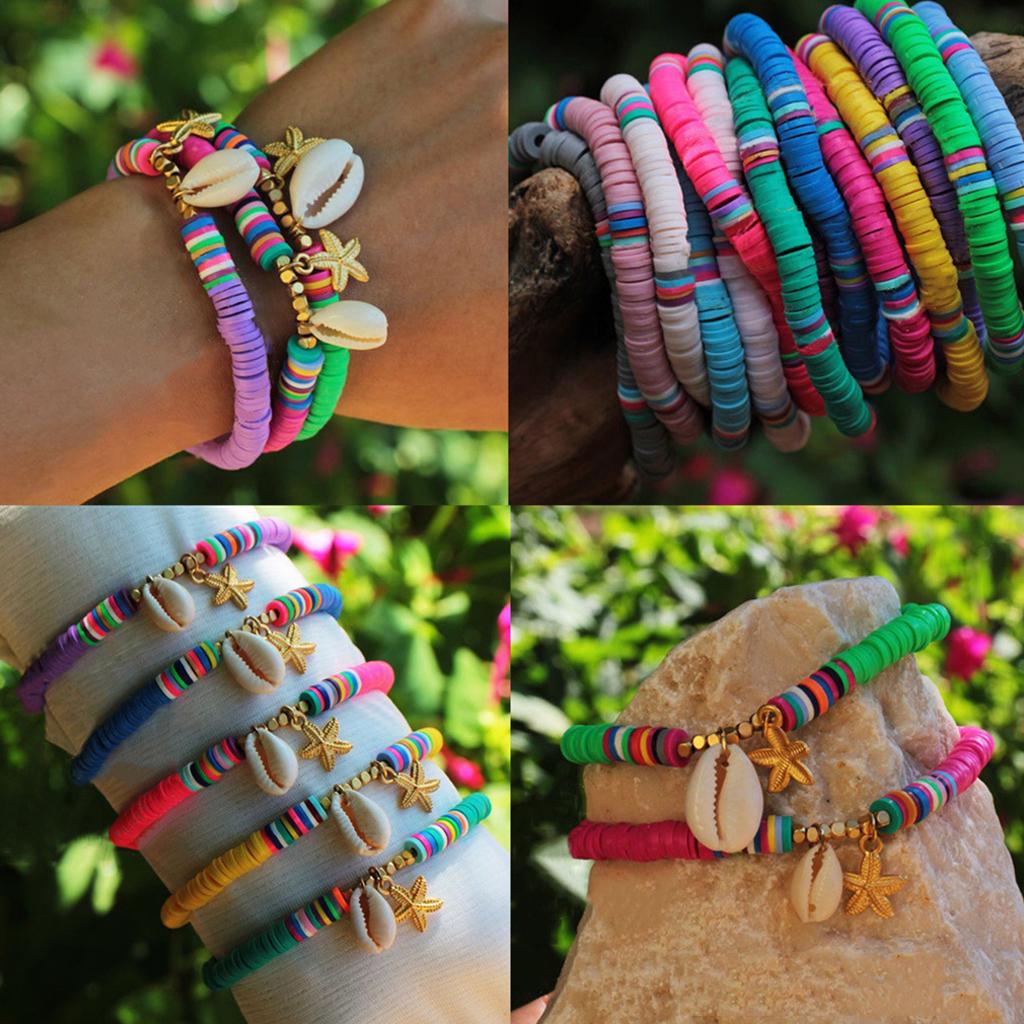 36000 шт. плоские круглые бусины-разделители из полимерной глины для изготовления ювелирных изделий, браслетов, ожерелья, сережек, фурнитура «сделай сам», ремесло с пластиковой коробкой для хранения