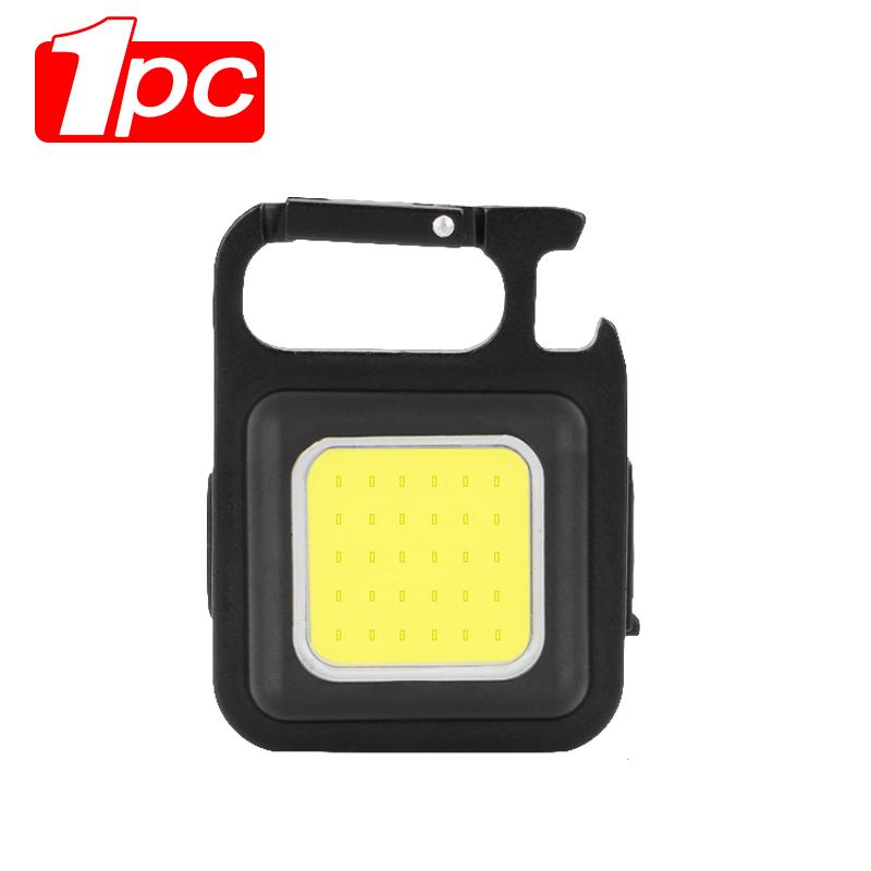 1/2/3pcs Mini LED Keychain Light for Car Repairing Work Light USB Rechargeable Outdoor Camping Hiking COB Flashlight Lamp