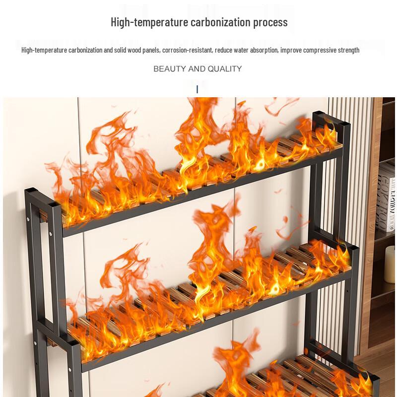 Multi-Tier Iron Art Balcony Plant Stand