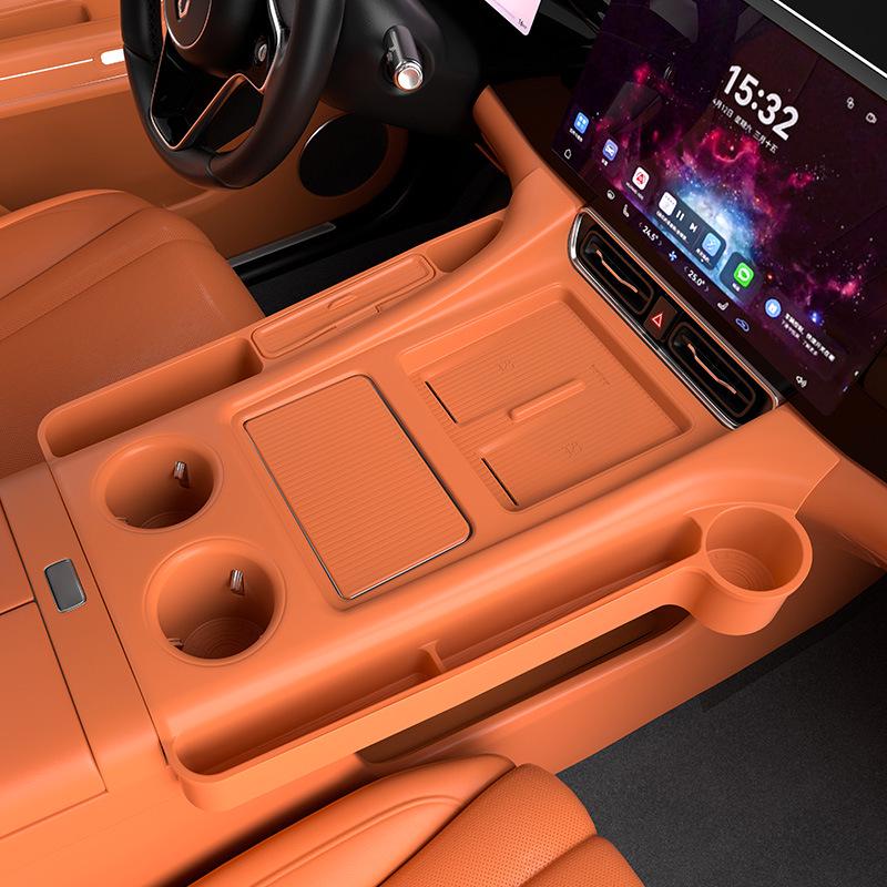 Силиконовый коврик для центральной консоли AITO New M7/M8, ящик для хранения, нижний слой, держатель для салфеток