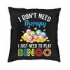 Nordic Style Bingo Queen Bingo Player Paper Game Cushion Covers xcm Velvet Pillow Case Car Square Pillowcase Home Decorative