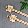 Stylish Kutani Ware Chopstick Rest Pair Small Cutlery Made In Japan Set, Pattern, Ceramic, Rest,