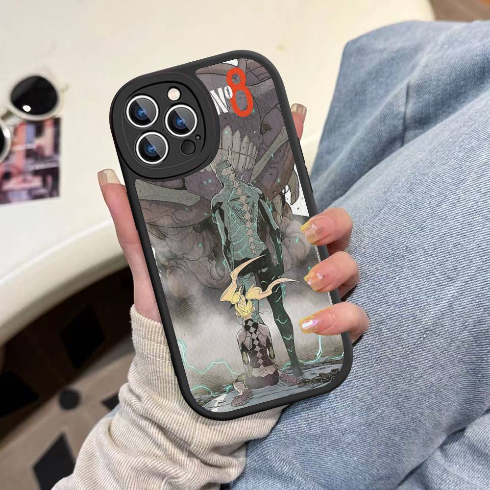 Классический аниме K-kaiju No8 Кожаный чехол для телефона для iPhone 16 15 14 13 12 11 Pro Max Plus Ударопрочный чехол