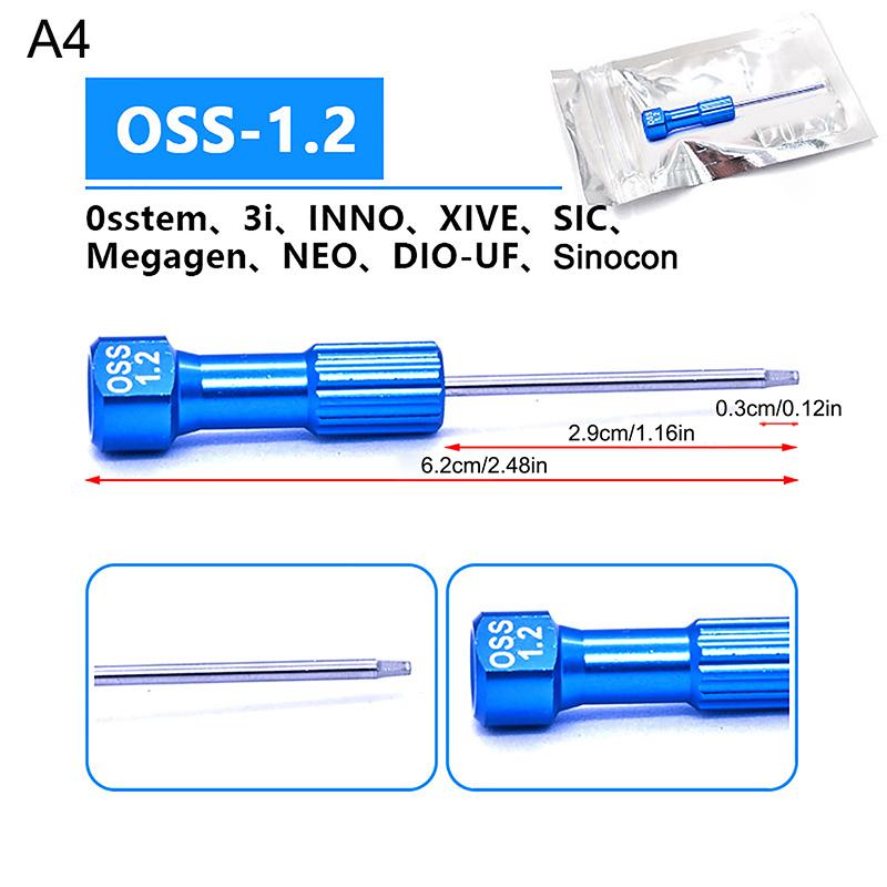 1 шт. Стоматологическая лаборатория Нержавеющая сталь Имплант Отвертка Стоматологический набор инструментов Микроотвертка Стоматологический инструмент