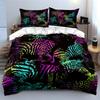 "Colorful Zebra Print Home Decor Set" Bedding Set with 1 Duvet Cover 2 Pillowcases Single Double King Queen, Gift
