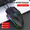 Spot Wired Silent Six-Button Luminous Mouse for Office and Gaming
