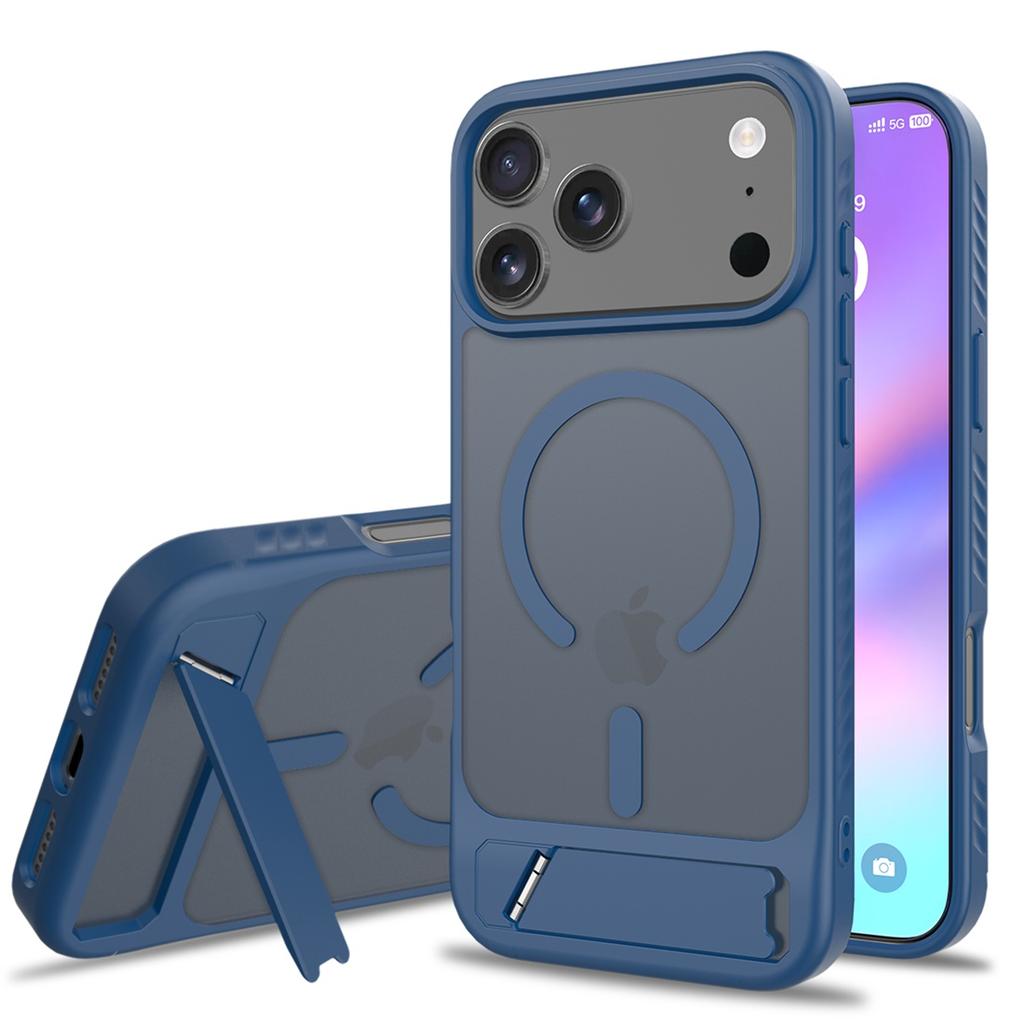 Fit iPhone 17 Pro Matte flush Stand Case, Compatible with MagSafe Shockproof Slim Protection Cover For iPhone 17 Pro Max