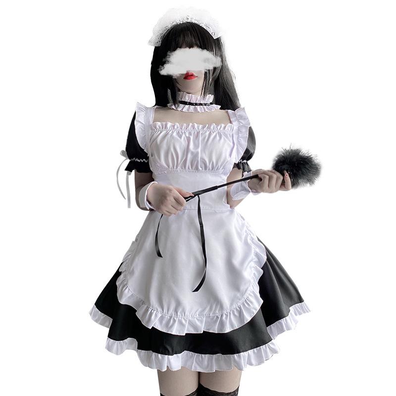 Новый двухмерный костюм горничной, косплей, милый японский анимационный костюм для выступления на Хэллоуин