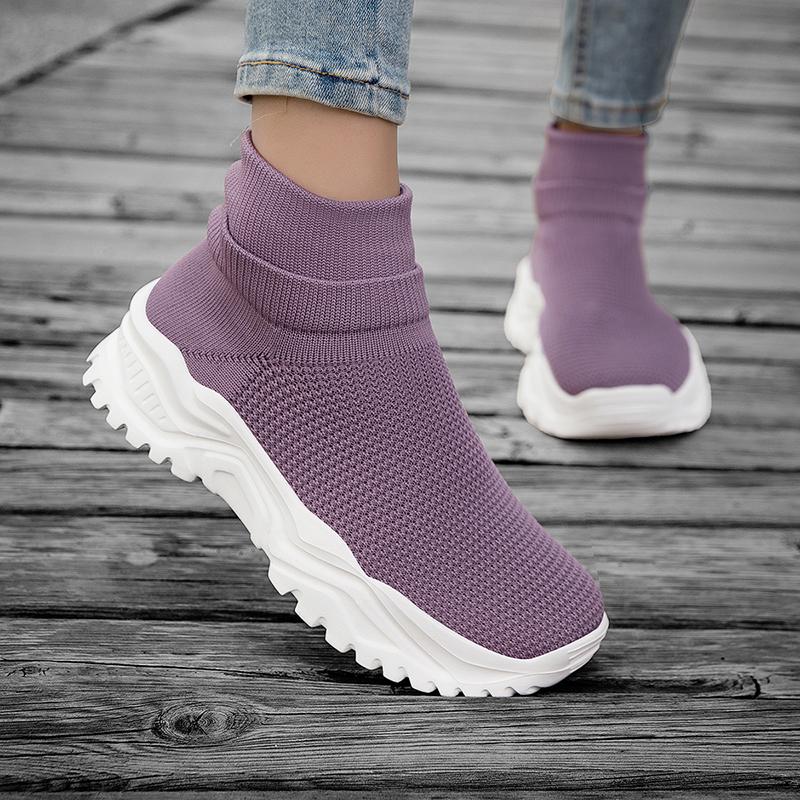 Men's and women's large-sized casual sports shoes, high-top breathable ankle boots, loafers, tennis running boots