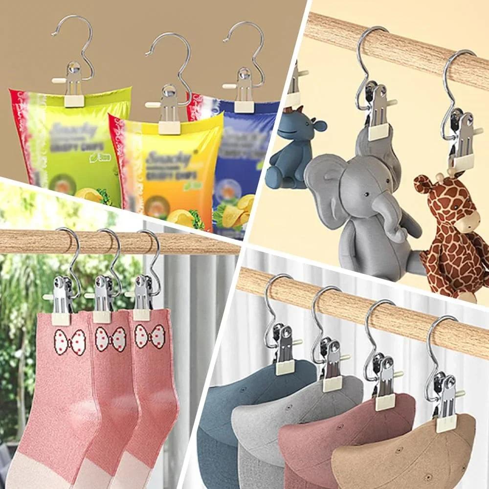 Organization Organizer Home Clothes Hangers Clothespin Multifunctional Clip Storage Garden 10/20/30PCS Laundry Hanger Racks