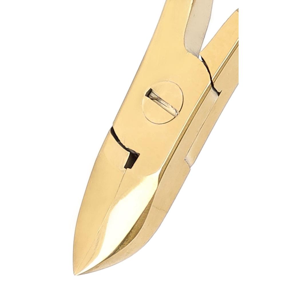 Nail Nippers For Thick Ingrown Nails Cuticle Clippers Scissors Manicure Spa Salon Gold