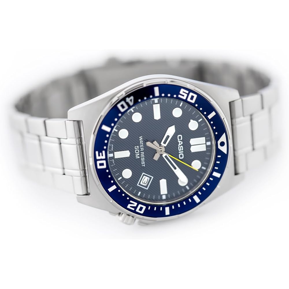Casio MTD-135D-2AVDF Silver Men's Watch Stainless Steel Water Resistant Quartz