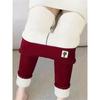 Womens High Waist Fleece Lined Leggings Cartoon Cat Thick Warm Winter Stretch Tights