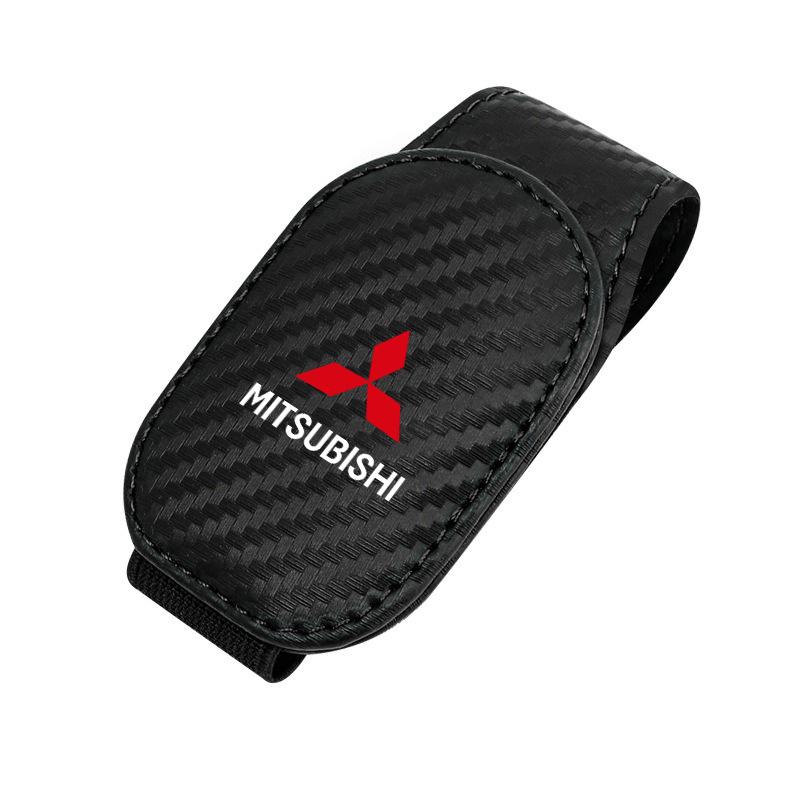 Car Sunglasses Clip Card Ticket Holder Stand Eyeglasses Car Accessories For Mitsubishi ASX Chaveiro Lancer Outlander Pajero EX