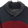 Armani Exchange Long Sleeve Shawl Collar Sweater S Wine Red X Black Knit Men's Used