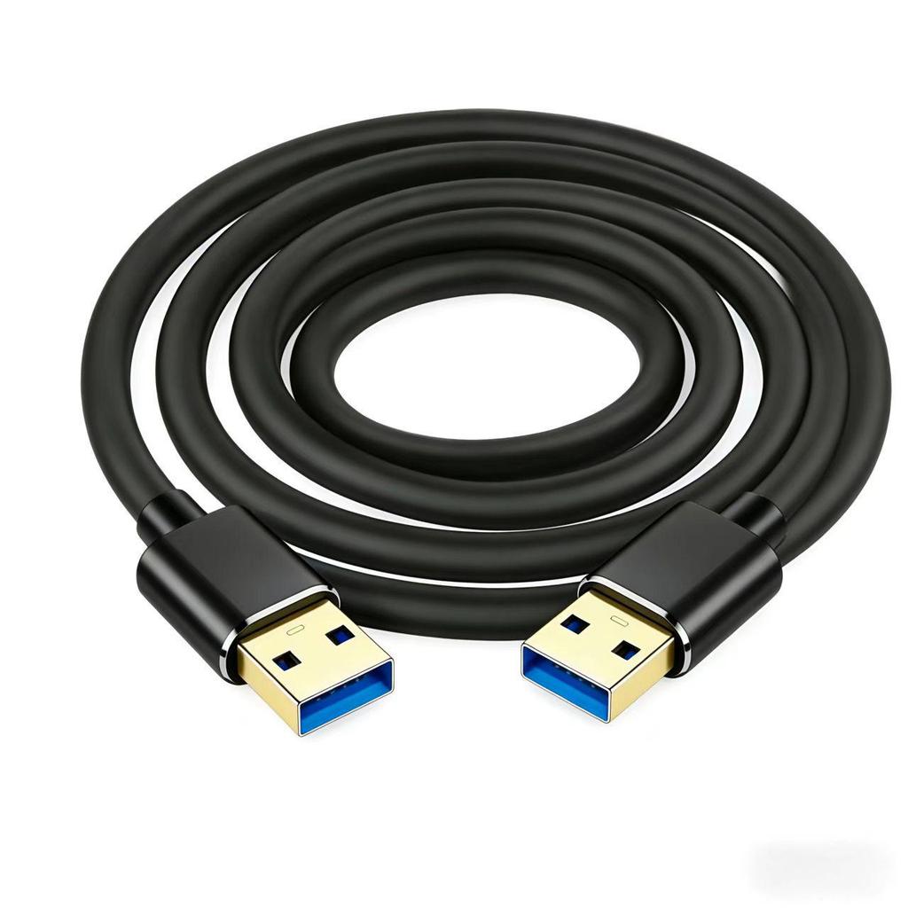 Двухсторонний USB 3.0 кабель для передачи данных (два male разъема), высокоскоростной для корпуса жесткого диска, охлаждающей подставки для ноутбука, ТВ-приставки