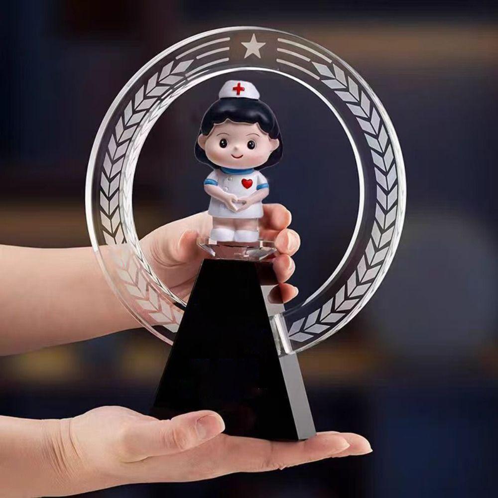 DlY Doctor Garage Kit White Doctor Nurse Model Statue Cute Nurse Baking Ornaments  Gift