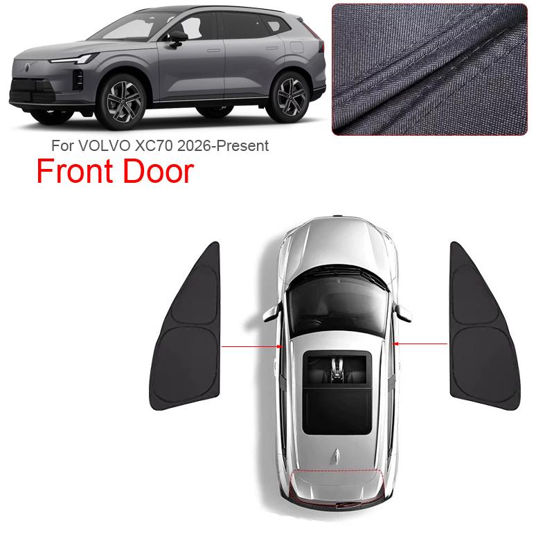 Car Black Window Privacy Sunshade For VOLVO XC70 2026-Present Auto Anti-UV Heat Insulation Protect Cover Interior Accessory