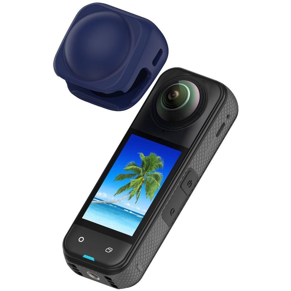 Silicone Lens Protector Lens Protective Cover for Insta360 X5/X4 Panoramic Camera Accessories