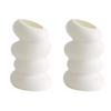 Plastic Vase Spiral Nordic Minimalist Imitation Glazed Porcelain Creative Flower Arrangement Decoration Dry Wet Flower Vase New